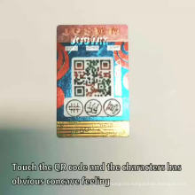 Fine Quality Printing Barcode Anti-Counterfeiting  Security Label Qr Code Sticker Printing
